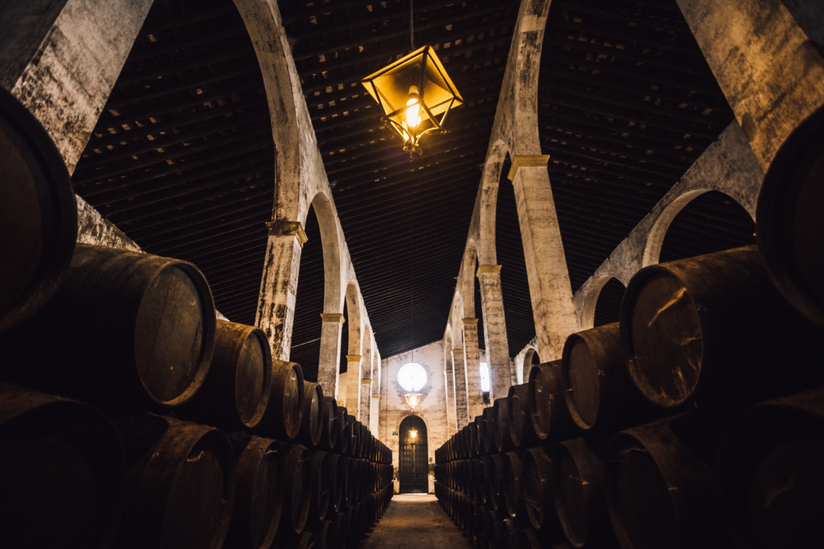 Interior de Bodegas Lustau