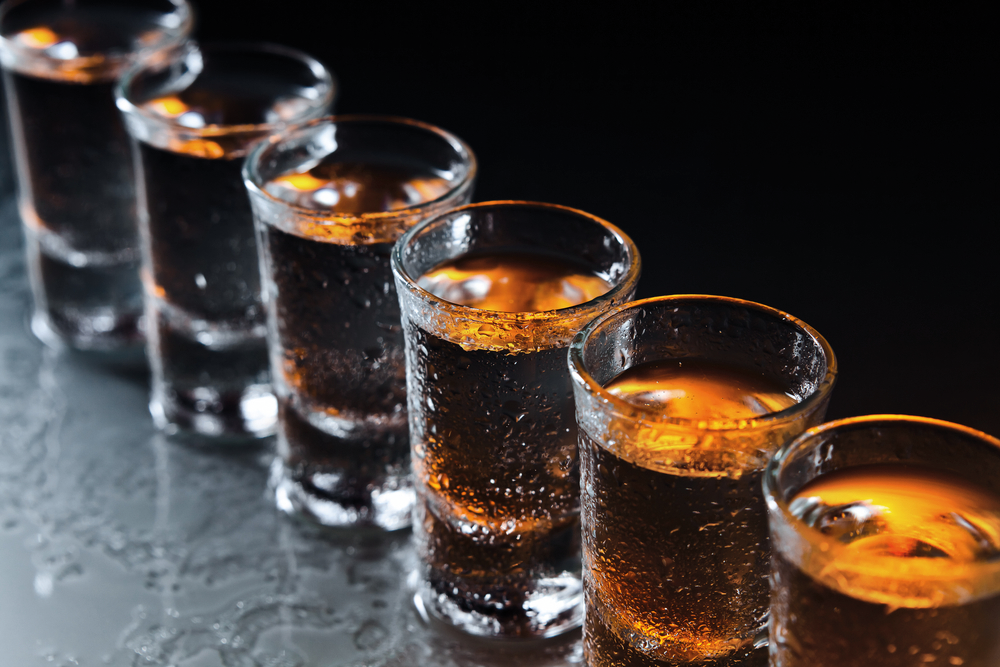 Chupitos fríos de Brandy de Jerez